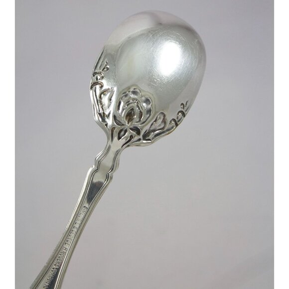 Simeon L & George H Rogers Silverplate Sugar Spoon and Twisted Butter Spreader - Picture 10 of 12